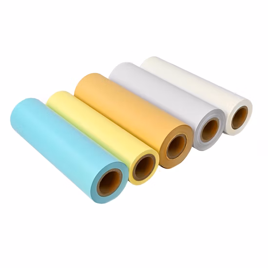 Preço do fabricante cores autoadesivas tamanho papel de liberação de silicone personalizável papel em rolo jumbo glassine